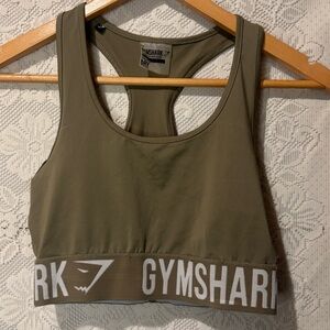 Gymshark sports bra in sage green
